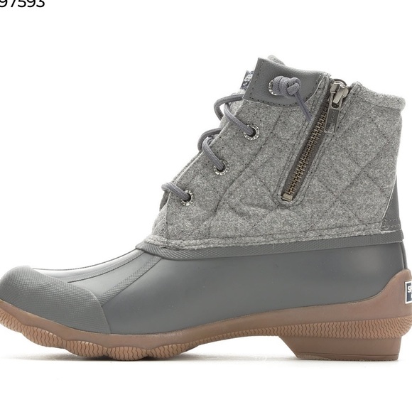 NWT Sperry Syren Gulf Waterproof Wool Quilt Boots - Picture 2 of 8